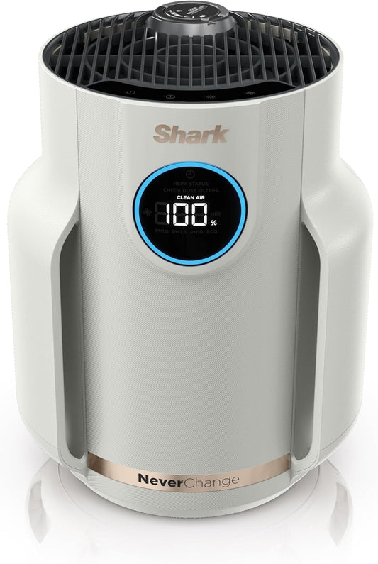 Home purifier with NeverChange HEPA air filter for multi-room powerful purification, filters smoke and captures 99.98% of particles and dust
